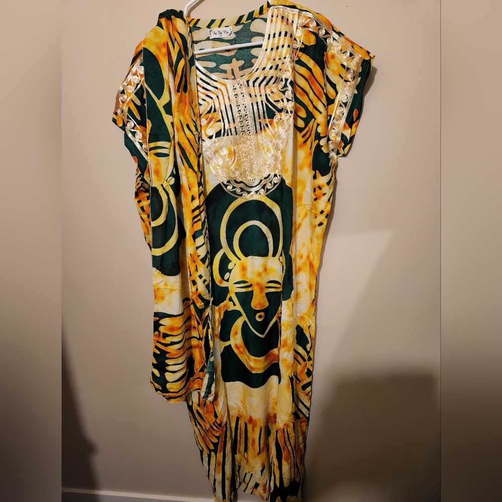 Vibrant Multicolor Ethnic Print Dress